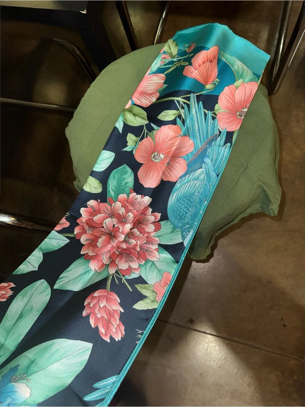 Jim Thompson Floral Silk Scarf